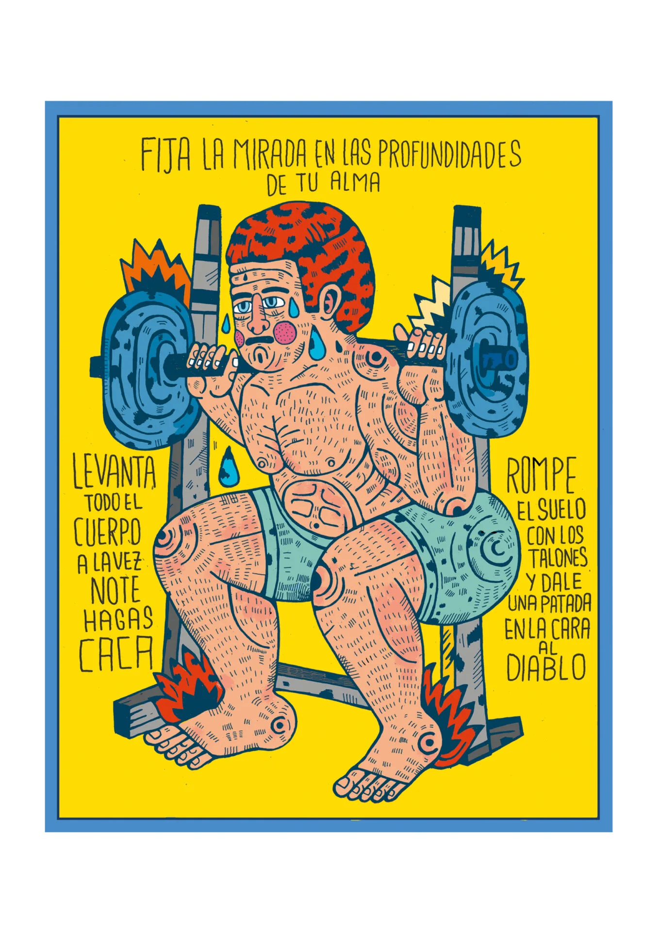 Sentadilla - Lámina de Asís Percales