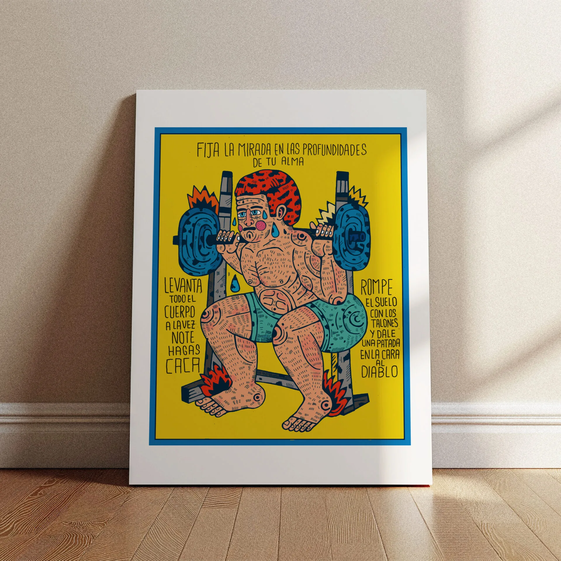 Sentadilla - Lámina de Asís Percales - Imagen 2